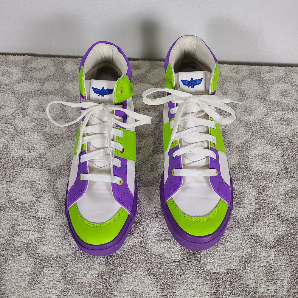 Toy Story 4 BUZZ LIGHTYEAR Disney Pixar High Top Non-Leather Men’s Size 8 Shoes - Picture 3 of 7
